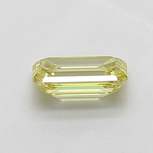 Diamante de Alta Calidad de 0.81 Ct, Corte Esmeralda, Color Amarillo Fantasía, VS2, Corte Excelente, Gema Suelta - Product Image 4