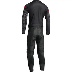 Conjunto de Jersey y Pantalones de Motocross de Manga Larga para Hombre, Estampado por Sublimación Negro, Ropa de Carreras de Secado Rápido para Motocicleta - Product Image 2