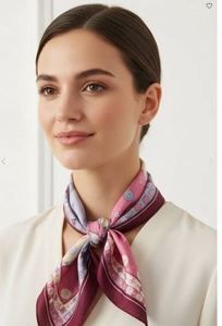 Premium Quality Handcrafted Multicolour Print Silk Bandana 50x50cm <b>Head</b> And Shoulder Draping At Best Price By Exporter <b>Scarf</b> - Product Image 3