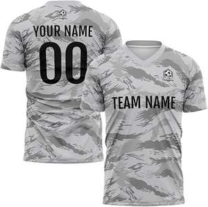 ชุดฟุตบอลดีไซน์ล่าสุด 100% โพลีเอสเตอร์ สไตล์ใหม่ ชุดมืออาชีพสำหรับผู้ใหญ่ คุณภาพพรีเมียม สีสั่งทำได้ แห้งเร็ว - Product Image 6