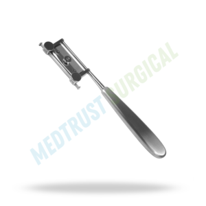 Dermatome argenté 19 cm, instrument chirurgical réglable pour greffe cutanée et utilisation en chirurgie plastique - Product Image 4