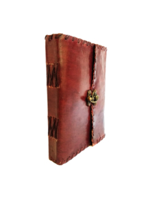 Diario de Cuero Vintage Hecho a Mano con Cierre Antiguo, Recargable, Cuaderno de Papel Reciclado, Libro de Viaje, Cuaderno de Bocetos, Libro de Regalo - Product Image 3