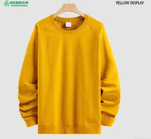 Sweat-shirt polaire uni à manches longues pour homme, style streetwear simple, personnalisable – Vente en gros de sweats et hoodies pour hommes - Product Image 3