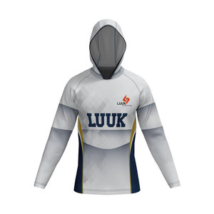 Custom Printed Breathable Men's Hooded Basketball Shooter <b>Shirt</b> Custom Front Team Logo Moisture Wicking Quick Dry Plus Size - Product Image 4