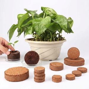 Disques de tourbe de coco - Tourbe organique pour l'agriculture, l'horticulture, le jardinage, l'hydroponie, la mise en pot, la culture des semences, durée de conservation de 5 ans - Product Image 1