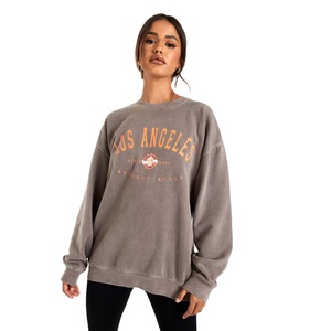 Pull à capuche en coton avec Logo 3D en relief pour femme - Product Image 1