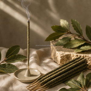 Bâtons d'encens indiens écologiques toutes saisons de 9 pouces en bambou Nagchampa, Santal, Patchouli, Fraise, Benzoin – Vente en gros et export en vrac - Product Image 6