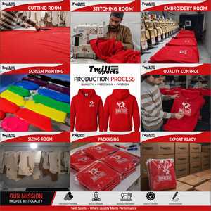 MMA Fight <b>Men's</b> <b>Red</b> Hooded <b>Sweatshirt</b> 100% Cotton Fleece Regular Fit Casual Front Logo Pocket Design Anti-Wrinkle Winter - Product Image 6