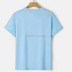 Camisetas Deportivas Casuales para Hombre al por Mayor, Servicio OEM de Alta Calidad, 100% Algodón Peinado, Ecológicas, Transpirables, Talla Grande, Color Sólido - Product Image 2