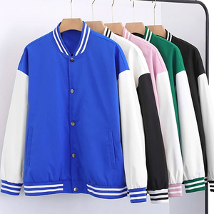 แจ็คเก็ตวาร์ซิตี้หนังบอมเบอร์แบบมีซับในขนแกะ สไตล์เท่ห์สุดฮิตสำหรับผู้ชาย  รับผลิตตามแบบ - Product Image 1