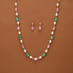 Collier en laiton fait main avec breloque en zircon et placage or Kanhai Jewels, 14 pouces, style classique pour l'anniversaire des femmes - Product Image 2