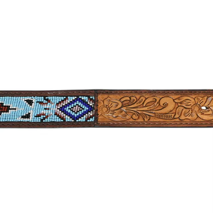 Cinturón Vaquero de Cuero Vacuno de Alta Calidad con Diseño Floral Grabado a Mano, Estilo Occidental, Cinturón Casual de Moda, Venta al por Mayor en India - Product Image 5