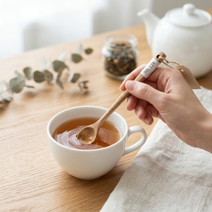 Cuchara de Té de Madera de 18.7cm, Cuchara de Madera Natural para Té, Café, Condimentos, Utensilio de Cocina - Product Image 3