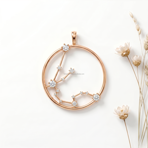 Nouvel Arrivage Collier Signe Astrologique Verseau Pendentifs et Breloques Raffinés Pendentif Verseau Intelligence Créativité Mode Signature - Product Image 3