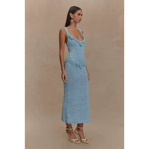 Vestidos Largos Casuales de Noche para Mujer, Ideales para Invierno y Playa, Venta al por Mayor, Ropa de Playa de Verano, Cintura Natural, Transpirables, Estampado Digital - Product Image 2