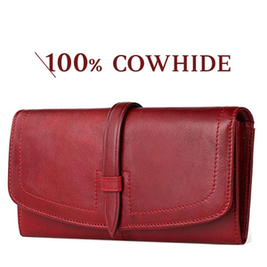 Premium Vintage Genuine Leather <b>Womens</b> Long <b>Wallet</b> RFID Blocking Zipper Clutch <b>Purse</b> Linen Eco-Friendly Custom Logo Available - Product Image 6