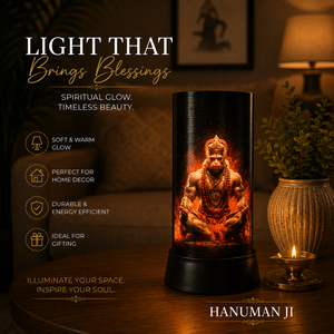 Hanuman Ji LED <b>Table</b> <b>Lamp</b> Divine Bajrangbali Meditation Night Light Spiritual Decorative Lighting for Bedroom Temple Living Room - Product Image 3