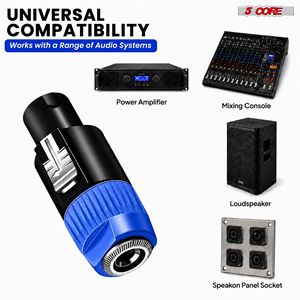 Adattatore Speakon di Alta Qualità, Connettore Audio Maschio per Altoparlanti - Product Image 3