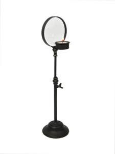 <b>Decorative</b> Antique Style Antique Style Candle Stand With Round Mirror Heat Resistant Durable Home <b>Decoration</b> - Product Image 3
