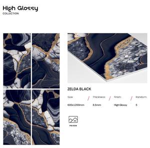 Azulejo de porcelana de 600x1200 mm, pulido, de alto brillo, para suelo y pared, con aspecto de mármol blanco Carrara, para el hogar. - Product Image 5