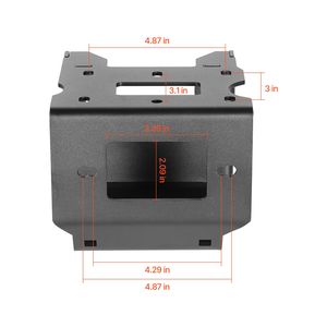 Supporto per verricello Polaris Sportsman modelli 2009 e successivi, compatibile con verricelli da 2000-3600 libbre, montaggio su gancio traino - Product Image 2