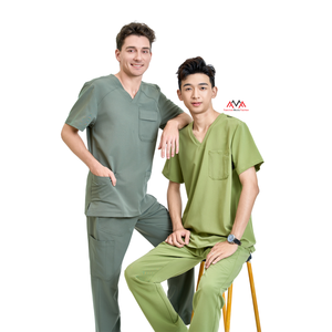 PRECIO DE FÁBRICA blusa médica gradiente dental traje Exfoliante para médicos y enfermeras uniforme rayón PE spandex ropa de Hospital-BAJO MOQ - Product Image 3