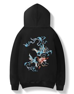 Sudadera con Capucha Personalizada de Peso Medio, 100% Algodón, Corte Holgado, con Bolsillo Delantero en la Parte Posterior - Product Image 5
