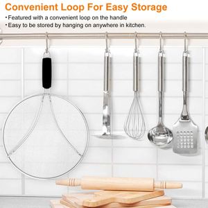 Schermo Antispruzzi in Acciaio Inox a Maglia Fine da 13 Pollici, Strumento da Cucina per Bloccare l'Olio Caldo e Proteggere dai Spruzzi di Grasso - Product Image 3