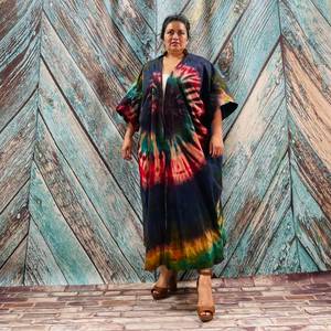 Custom Bohemian White Digital Floral Print Women Summer Beachwear Tassel Lace Long Sleeve Wrap Kimono <b>Robe</b> Viscose/Cotton Quick - Product Image 1