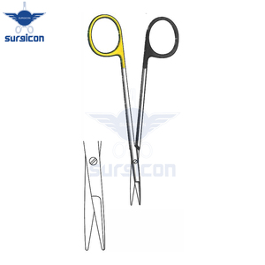 Tijeras Quirúrgicas Knapp de 12 cm / 4-3/4 Pulgadas, Rectas, con Una Hoja Serrada, Super Cut TC, de Acero Inoxidable Premium - Product Image 6