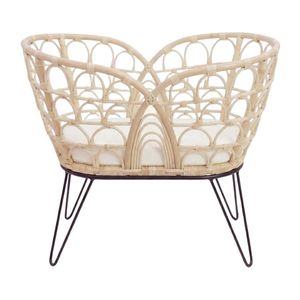 High Quality Children Furniture Nursery Room Rattan Baby Bassinet Wholesale Factory Price Hot Sale Cheap Eco Friendly <b>Bed</b> - Product Image 1