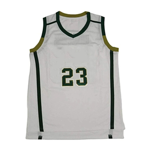 Conjunto de camiseta de baloncesto unisex color granate, camiseta sin mangas, pantalones cortos, número 23, ribete amarillo, absorción de humedad, protección UV, ajuste regular - Product Image 4