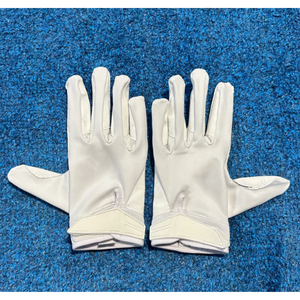 Custom American Football <b>Gloves</b> Breathable Polyester Velcro Closure Unisex Adult All Seasons Solid Color Regular Fit - Product Image 1