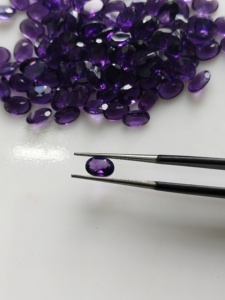 Natural <b>African</b> Amethyst 7x5MM Oval Cut Best Quality Loose Gemstone for Jewelry Making - Product Image 2