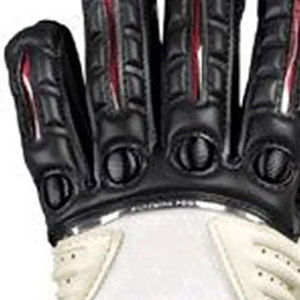 Gants de gardien de but professionnels en cuir SAAD BROTHERS, respirants, à lacets, avec doigts enroulés, réglables, de protection pour le football - Product Image 4