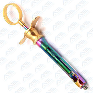 Instrumentos dentales chapados en oro y múltiples Jeringa de aspiración dental Instrumentos quirúrgicos dentales al por mayor 1,8 ML - Product Image 3