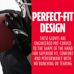 Gants de football américain professionnels avec paume renforcée pour une précision de préhension et une sécurité du ballon améliorées - Product Image 3