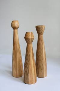Vintage Wooden Candle <b>Holder</b> Set Rustic Handmade Wood Candle Stand For Christmas Wedding And Home Centerpiece Decoration - Product Image 6