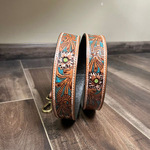 Nouveau personnalisé à la main usiné à la main Floral en cuir véritable bandoulière de remplacement sangle de bandoulière réglable pour les femmes - Product Image 4