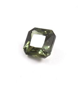 Zafiro verde natural octogonal, sin tratamiento térmico, en venta. - Product Image 2