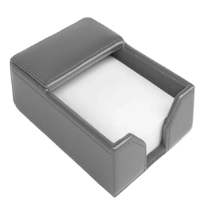 Gray Bonded Leather <b>Memo</b> Holder PU Leather <b>Memo</b> <b>Pad</b> Holder Rectangular shape - Product Image 3