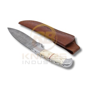 Custom Handmade Damascus Hunting <b>Knife</b> with <b>Bone</b> <b>Handle</b> Fixed Blade Skinning <b>Knife</b> Bushcraft Camping Survival Outdoor <b>Knife</b> - Product Image 4