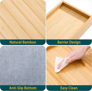 Plateau d'accoudoir de canapé en bois flexible avec porte-gobelet intégré, grande couverture latérale pour canapé, pour collations et boissons - Product Image 6