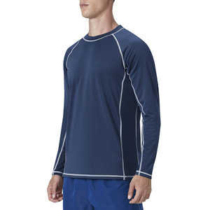 Talla 3XL para que encuentres la talla perfecta. Rashguard UPF con cuello redondo y aberturas en los brazos que añaden calidad y resistencia adicionales. Tallas para hombre hasta la talla 3XL. - Product Image 3