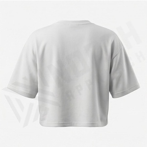 เสื้อยืดครอปผ้าไหมคอตตอนทรงเข้ารูปสำหรับผู้หญิง ออกกำลังกายได้ ระบายอากาศดี เสื้อครอปพรีเมียม แอคทีฟแวร์ลำลอง ทันสมัย - Product Image 2