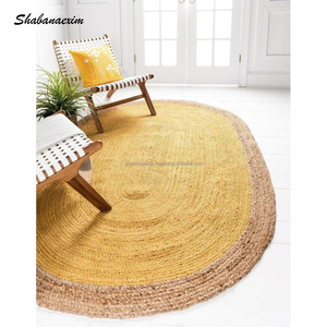 Bền Vững Cây Gai Dầu Thảm Và Thảm Trong Nhà Trang Trí Nội Thất Cao Cấp Đay Hình Bầu Dục Thảm Á Hậu Khách Sạn Hiện Đại Phòng Tùy Chỉnh Khu Vực Thảm - Product Image 3