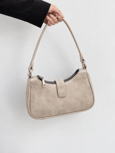 Bolso de Hombro en Forma de Y, Estilo Vintage, Color Beige, con Cierre de Cremallera, Mini Bolso para el Uso Diario - Moderno - Product Image 5