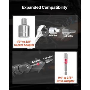 Set di 41 Pezzi di Estrattori per Bulloni con Custodia Solida, Efficiente Rimuovi-Viti - Product Image 5