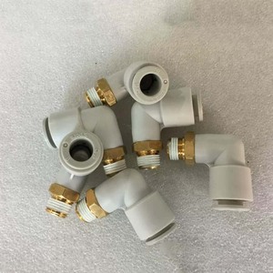 SMC Fitting Metric Fitting One-Touch Male Elbow tubeD 8mm for 12mm tube KQ2L08-12A - Product Image 1