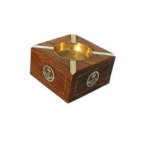 Lockable Outdoor Wooden Round Morden Luxury Desktop Ashtray <b>Cigarette</b> <b>Bin</b> in Communal Smoking Areas - Product Image 3